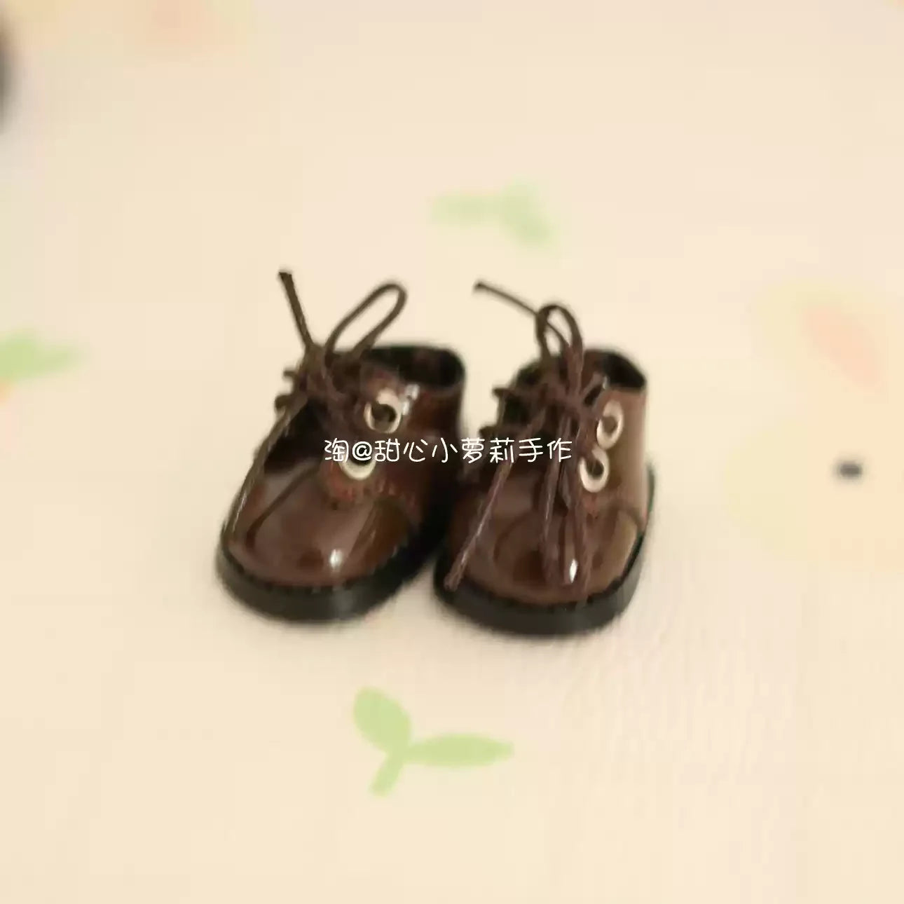 17cm Labubu Doll Shoes Original Design Personalized Customization Leather Shoes Doll Black White Shoes Creative Christmas Gift