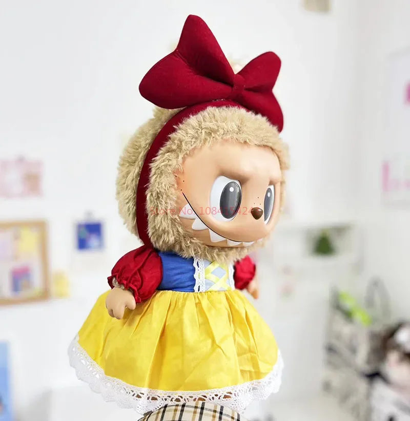 LABUBU FLIP WITH ME Vinyl Doll Clothes 40cm Labubu Skirt High end Customized Doll Academy Style Clothes Canvas Shoes