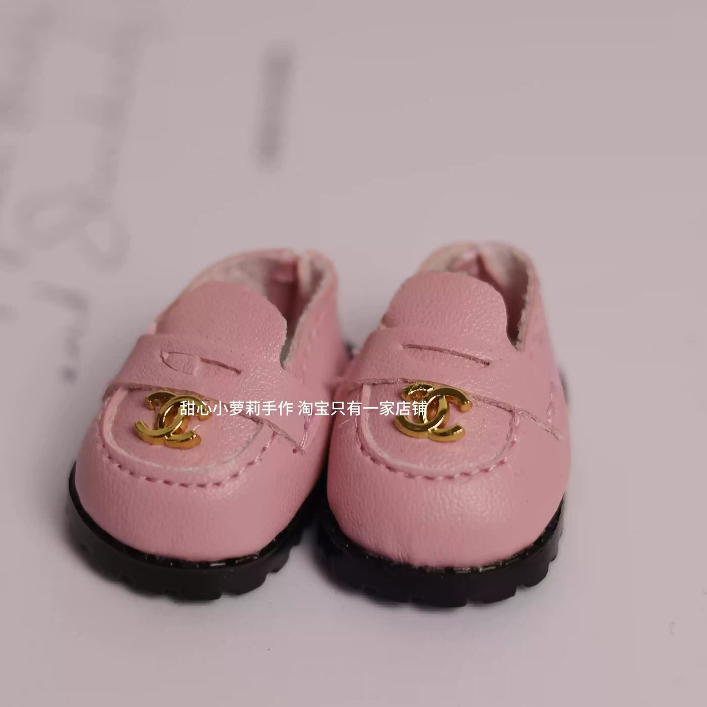 17cm Labubu Doll Shoes Original Design Personalized Customization Leather Shoes Doll Black White Shoes Creative Christmas Gift