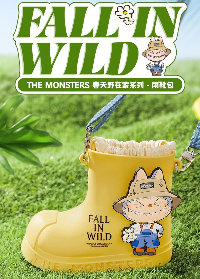 New The Monsters Labubu Spring Wild Home Series Rain Boot Style Crossbody Bag Kawaii Labubu Creative Bag As Birthday/Xmas Gifts