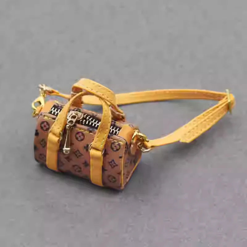 2024 Hot Labubu Doll Bag 20cm Cotton Doll Fashion Trend Crossbody Bag Shoulder Bag Handmade Exquisite Baby Bag Girls Toys