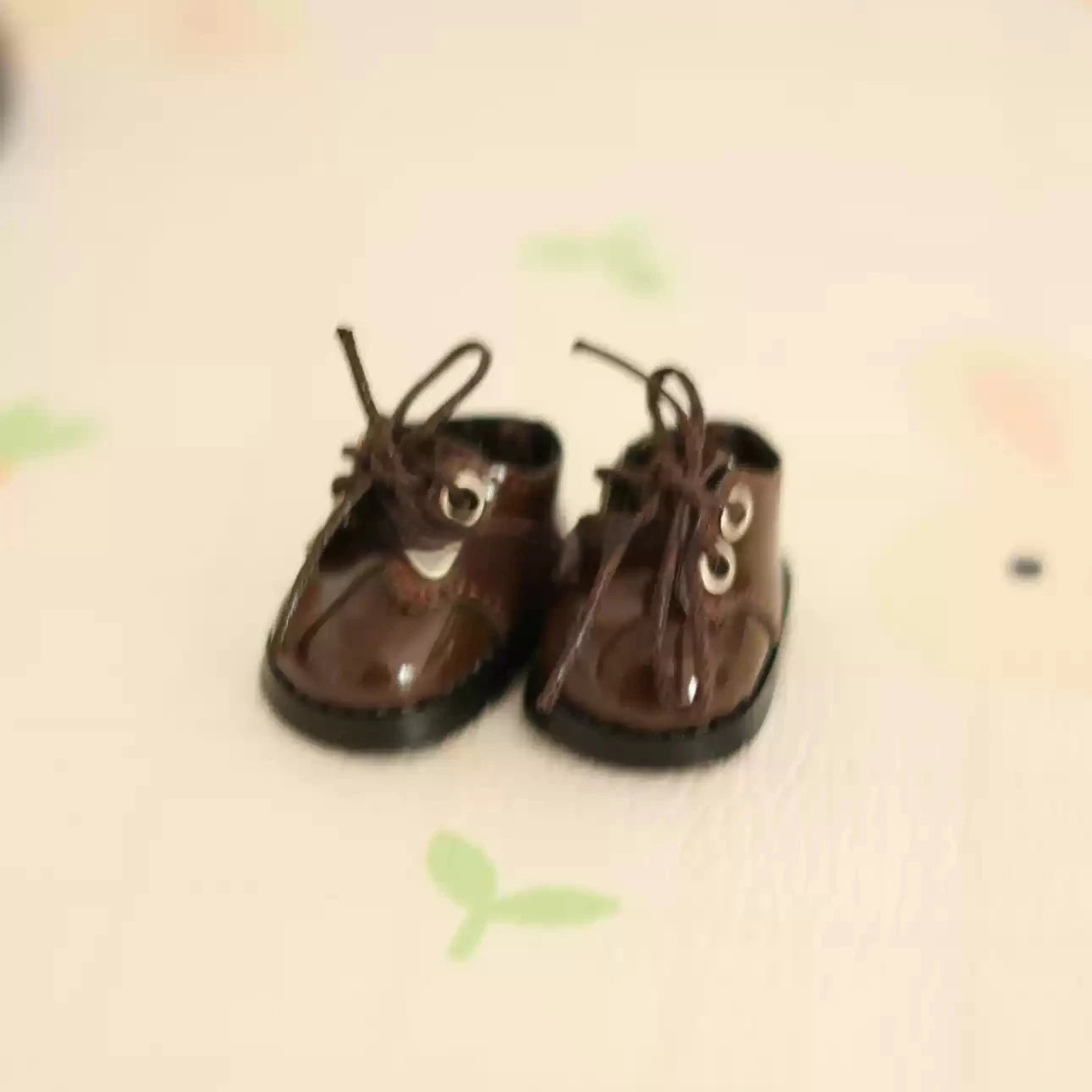 17cm Labubu Doll Shoes Original Design Personalized Customization Leather Shoes Doll Black White Shoes Creative Christmas Gift