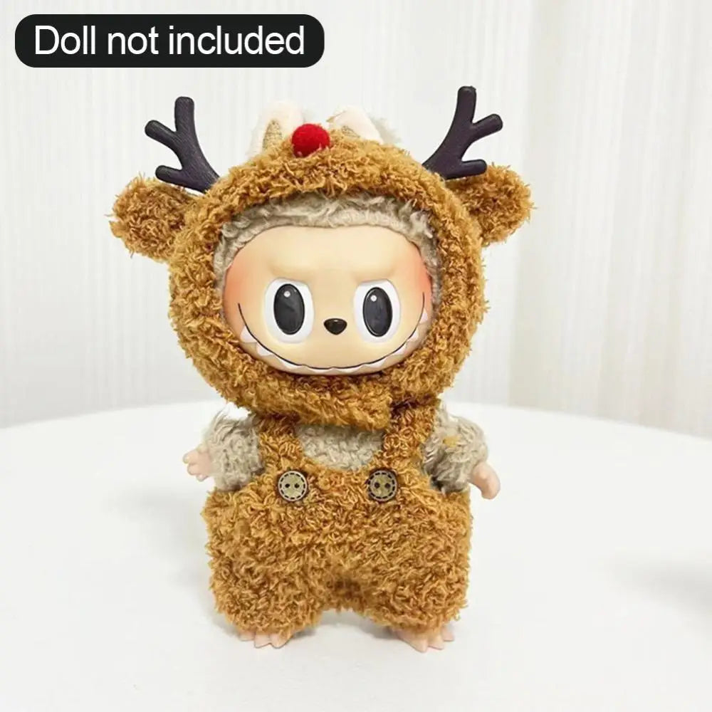 17cm Cute Mini Plush Doll'S Clothes Outfit Accessories For Korea Kpop Exo Labubu II Idol Dolls Sitting Party Clothing DIY Gift